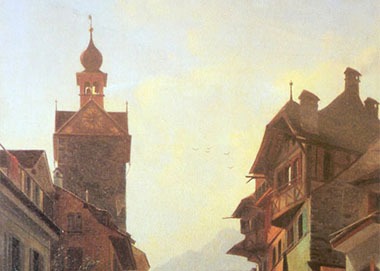 Часы с башни Бургертурм
