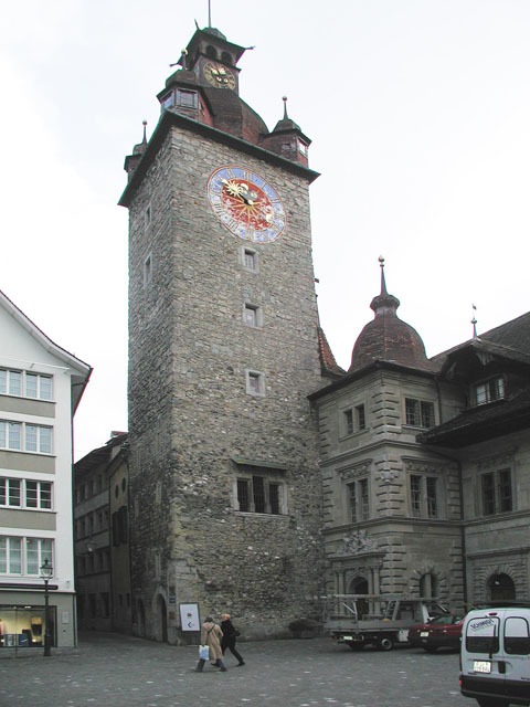 The Town-hall clock | Tower clocks Lucerne